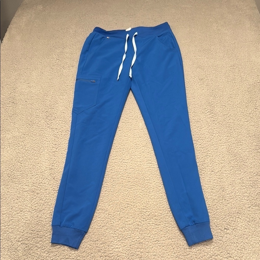 Figs Blue Jogger Sweatpants with Elastic Cuffs Size XS/Tall
